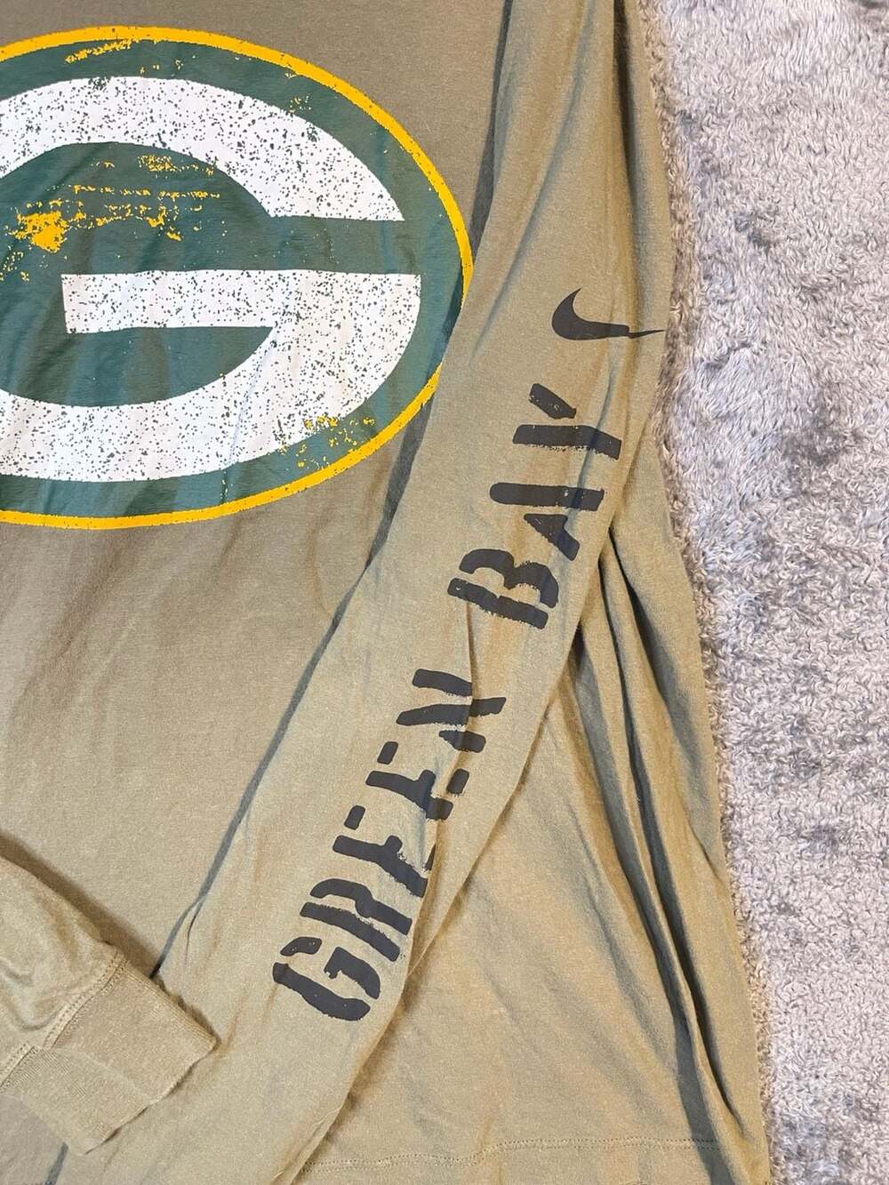 Nike Green Bay Packers Salute to Service Long Sleeve T-Shirt Size M